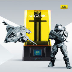 preview of Anycubic Mono 4K 3D Printer + Master Chief + D77 Pelican