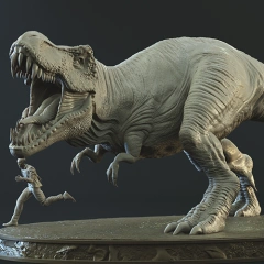 preview of Jurassic World T-Rex 3D Printing Diorama | Assembly