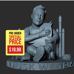 preview of Elon Musk Buys Twitter 3D Printing Figurine