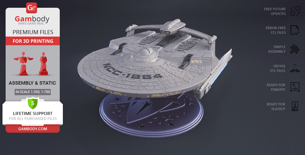 Buy USS Reliant 3D Printing Model | Assembly
