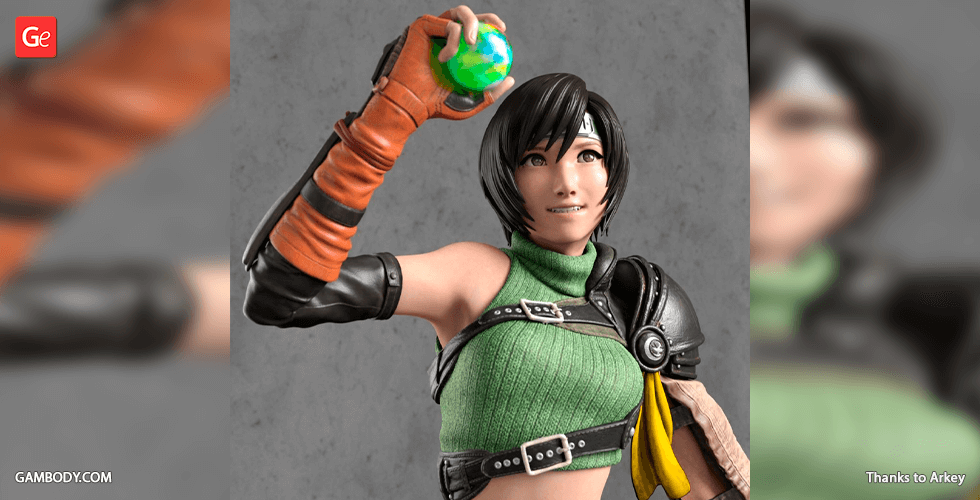 Buy Yuffie Kisaragi Standing Posture 3D Printing Figurine | Assembly