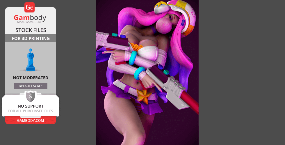 Buy Free Miss Fortune  LOL STL files fanart by CG Pyro