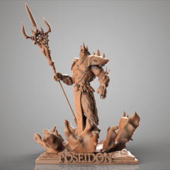 preview of Poseidon STL File for 3D Printing