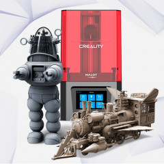 preview of Creality Resin 3D Printer + Robby the Robot + Jules Verne Train Locomotive