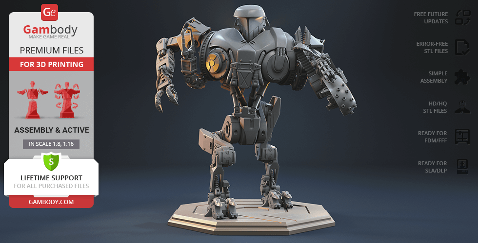 Buy Cain 3D Printing Model | Assembly + Active