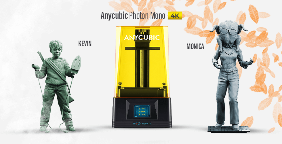 Buy Anycubic Mono 4K 3D Printer + Kevin + Monica