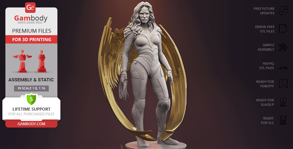 Buy Wonder Woman 1984 3D Printing Figurine | Assembly