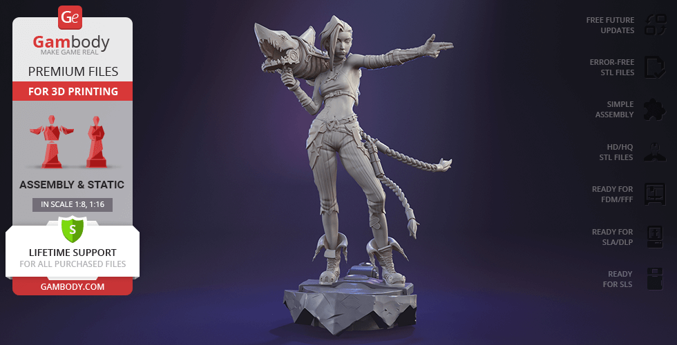 Buy Jinx 3D Printing Figurine | Assembly