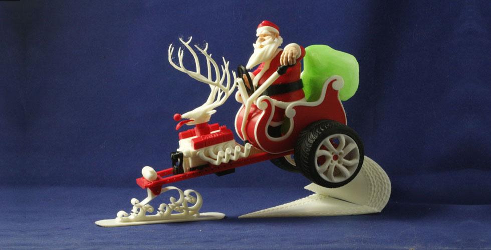 Buy Santa's New Sleigh 3D Printing Figurine | Assembly