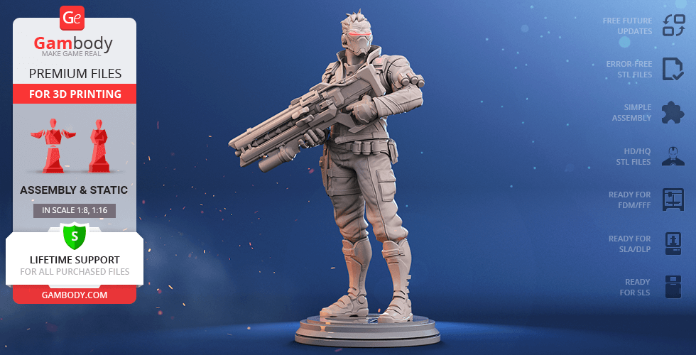 Buy Soldier: 76 3D Printing Figurine | Assembly