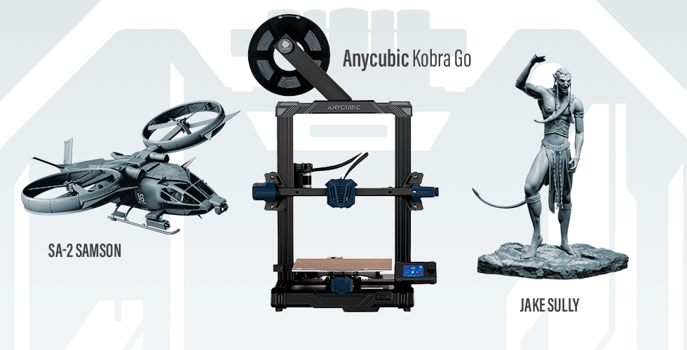 Buy Anycubic Kobra Go 3D Printer + Jake Sully + Aerospatiale SA-2 Samson