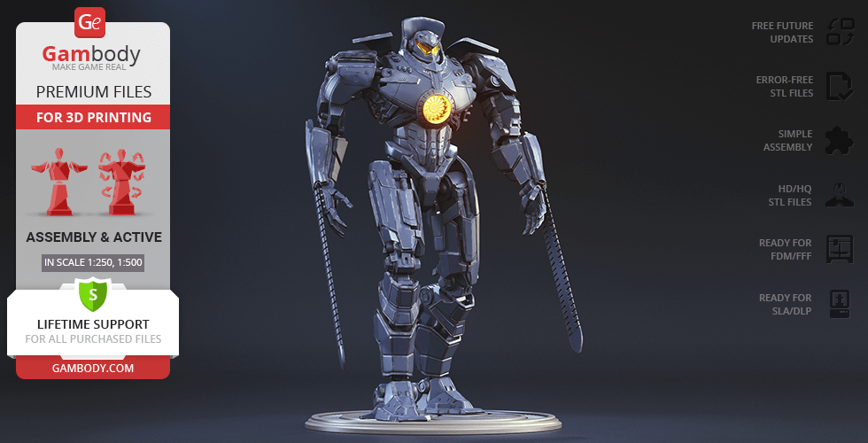 Buy Gipsy Danger 3D Printing Model | Assembly + Active