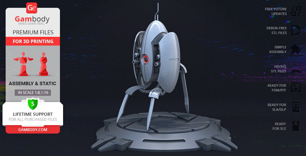 Buy Sentry Turret 3D Printing Model | Assembly 