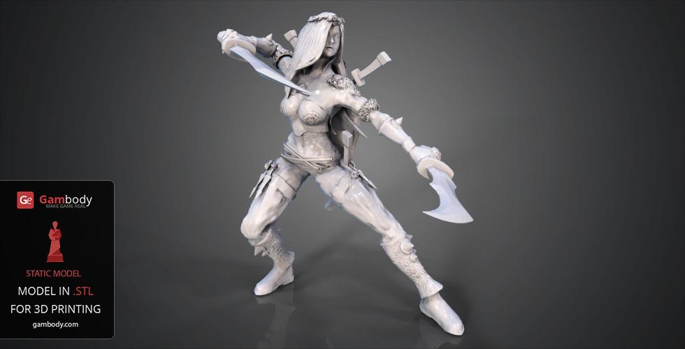 Buy Katarina 3D Model STL | Static Model