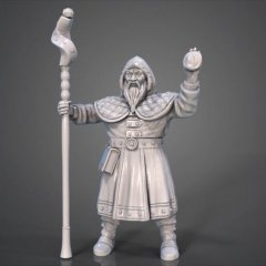preview of Dwarf Wizard 3D Printing Figurine | Static