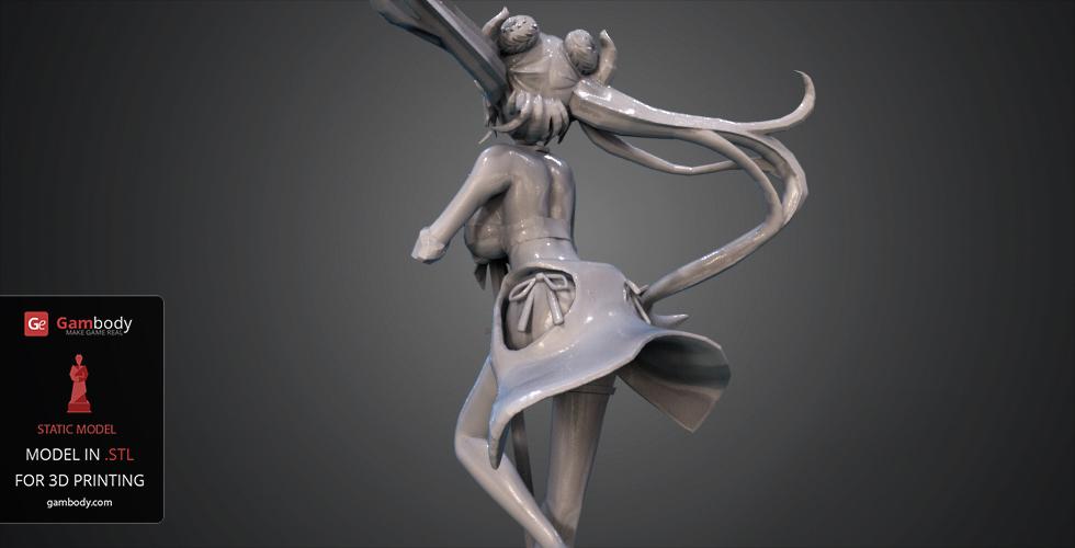 Free STL file Anime Girl 👧・3D print model to download・Cults