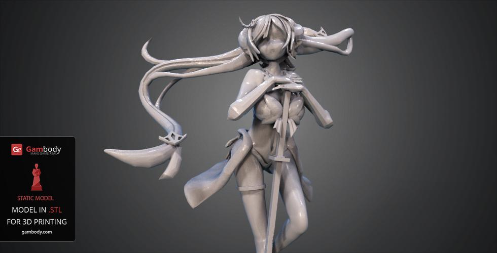 Free STL file Anime Girl 👧・3D print model to download・Cults