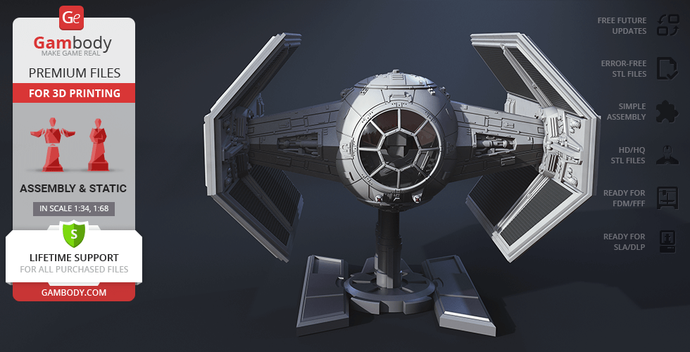 Buy TIE Advanced 3D Printing Model Assembly + Action
