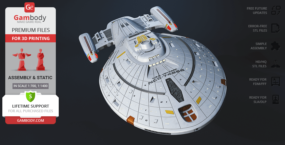 Buy USS Voyager 3D Printing Model | Assembly