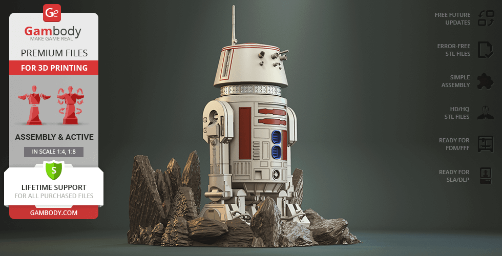 R5-D4 - STL files for 3D Printing