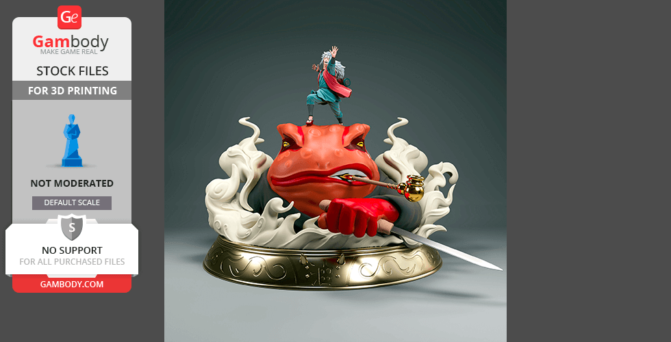 Buy Jiraiya with Gamabunta 3D Printing Diorama