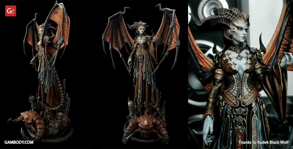 Buy Lilith Diablo IV 3D Printing Figurine | Assembly