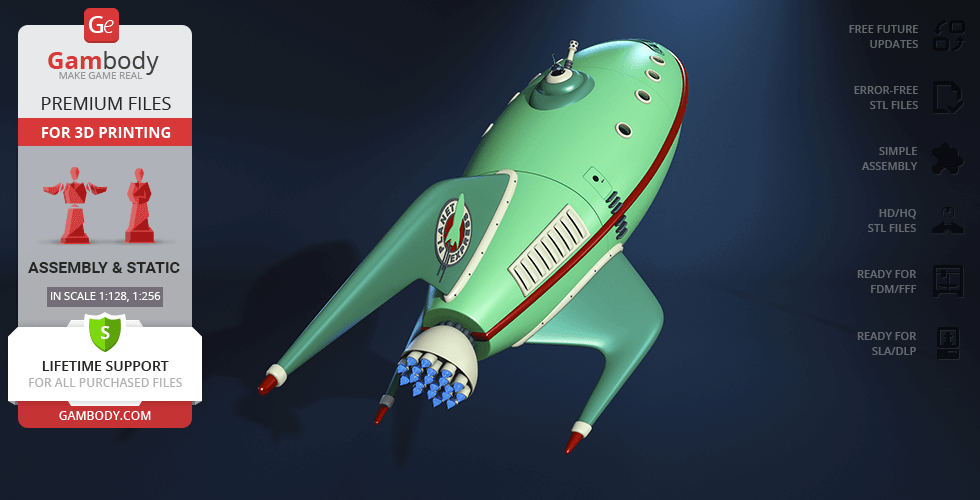 Buy Planet Express Ship Futurama 3D Printing Model | Assembly