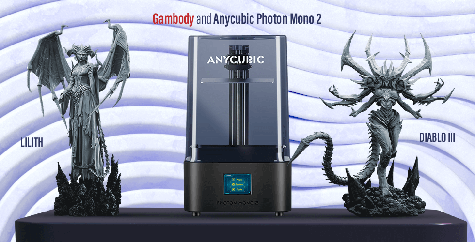  ANYCUBIC Photon Mono 2, Resin 3D Printer with 6.6'' 4K