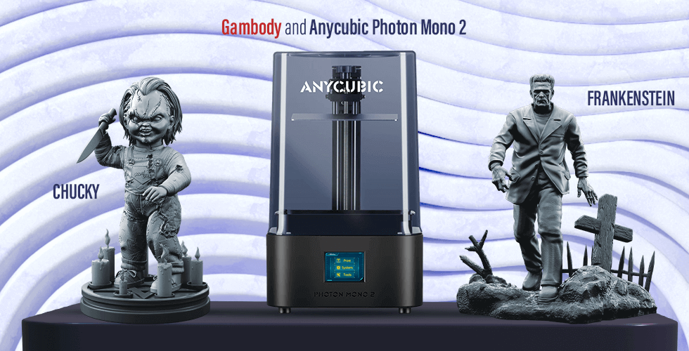 Anycubic Photon Mono 2 3D Printer + Chucky + Frankenstein's Monster