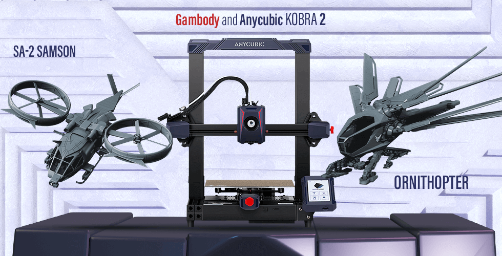 Buy Anycubic Kobra 2 3D Printer + Ornithopter + Aerospatiale SA-2 Samson