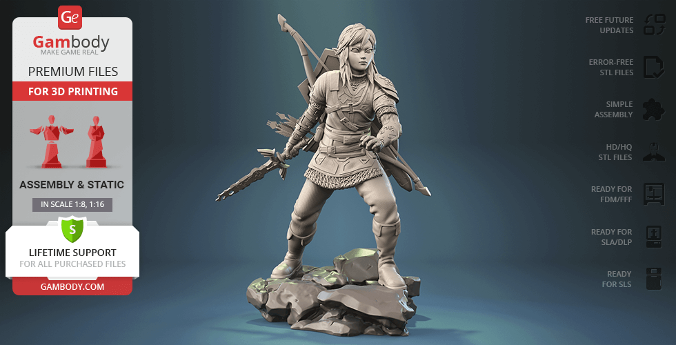 Buy Link Tears of the Kingdom 3D Printing Figurine | Assembly
