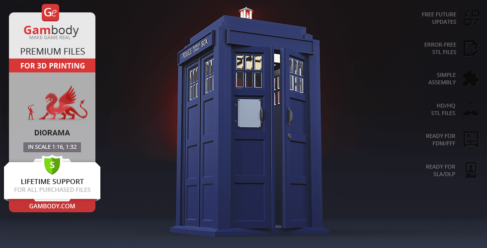 Buy TARDIS 3D Printing Model | Assembly