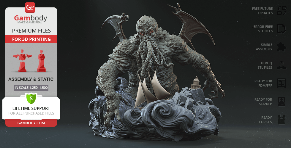 Buy Cthulhu 3D Printing Figurine | Assembly