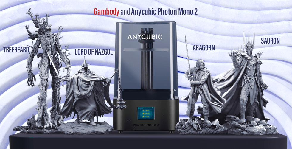 Buy Anycubic Photon Mono 2 3D Printer + Sauron + Aragorn + Lord Nazgul + Treebeard