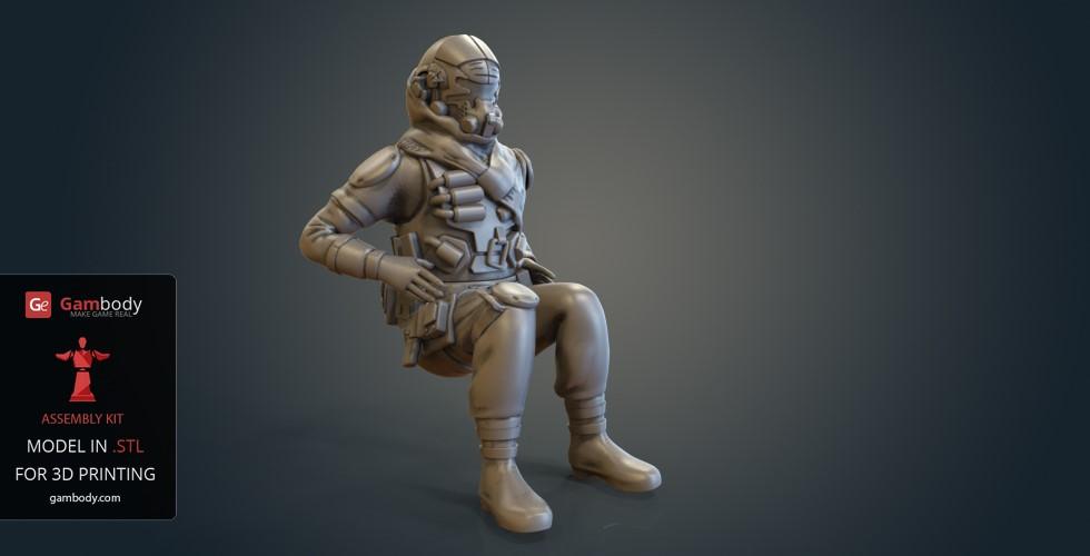 Buy Titanfall Militia Pilot and Weapons for 3D Printing