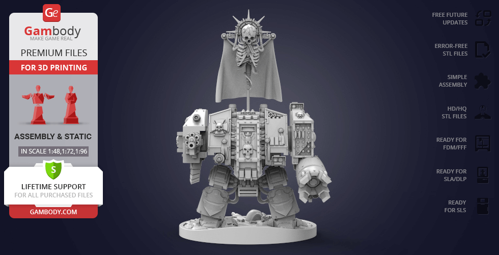 Buy Dreadnought 3D Printing Model | Assembly