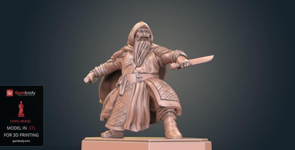 Buy Dwarf Rogue Warrior 3D Printing Figurine | Static
