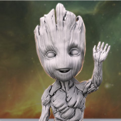 preview of Hello! Groot 3D Printing Figurine | Assembly