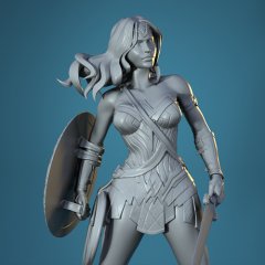 preview of Wonder Woman 3D Printing Figurine | Assembly