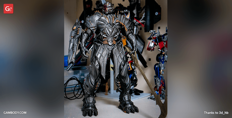Buy Transformers 5 Megatron 3D Printing Model | Assembly