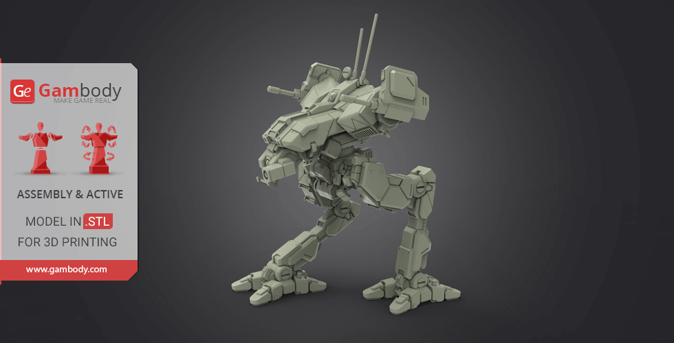 Buy MWO Locust 3D Printing Model | Assembly + Action