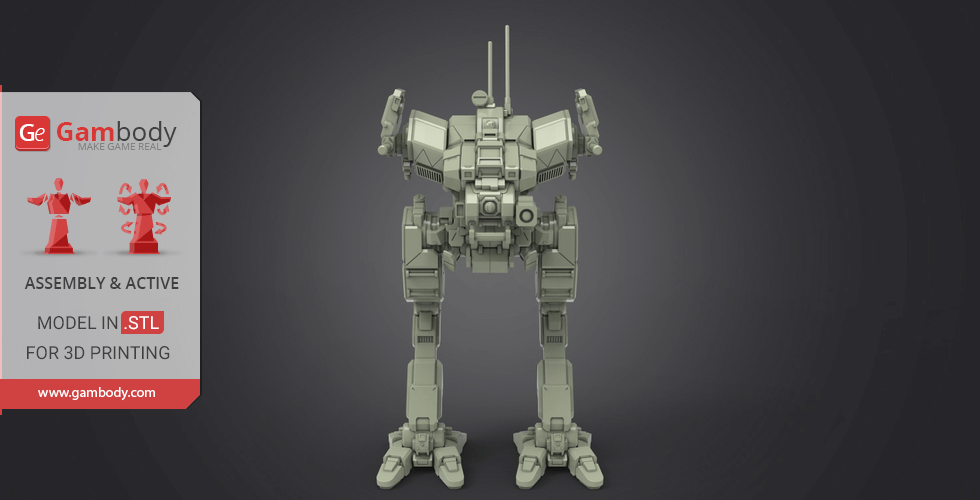 Free STL file Battletech Commando Variant Mod (COM-3A) 🦸・3D print design  to download・Cults