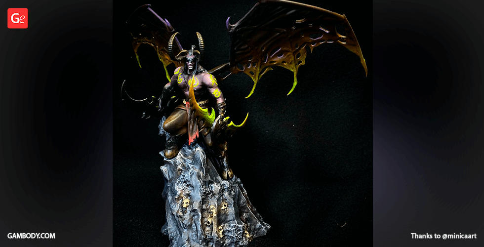 Buy Illidan Stormrage 3D Printing Figurine | Assembly