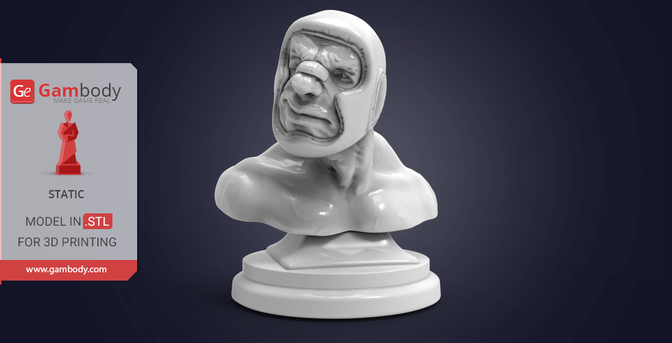 Buy Fight Night Boxer Bust 3D Printing Figurine | Static