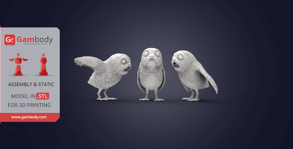 Buy Porgs 3D Printing Figurines | Assembly