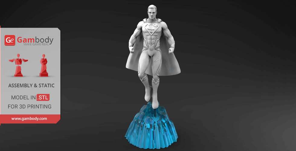 Buy Superman 3D Printing Miniature | Assembly