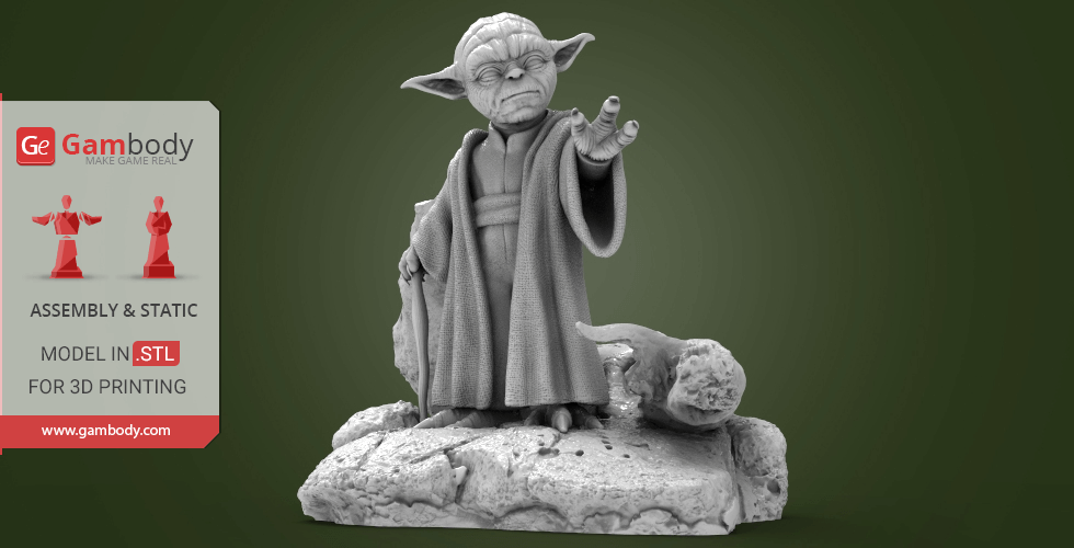 Buy Master Yoda 3D Printing Figurine | Assembly