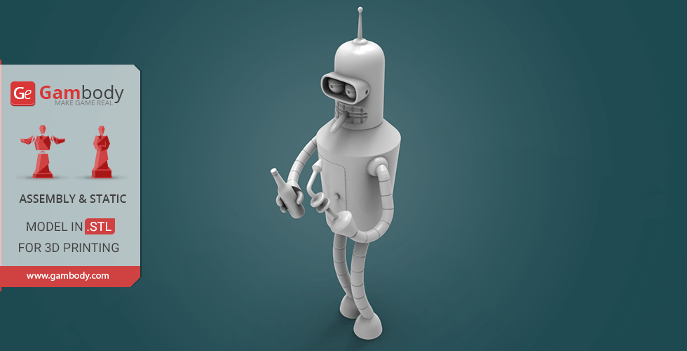 Bender Futurama - STL files for 3D Printing |