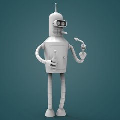 preview of Futurama Bender 3D Printing Figurine | Assembly