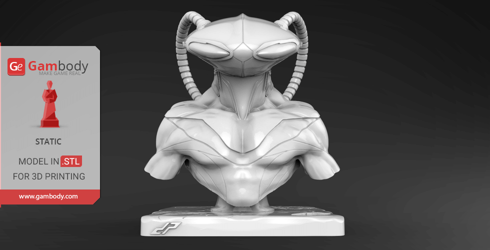 Buy Black Manta Bust 3D Miniature | Static